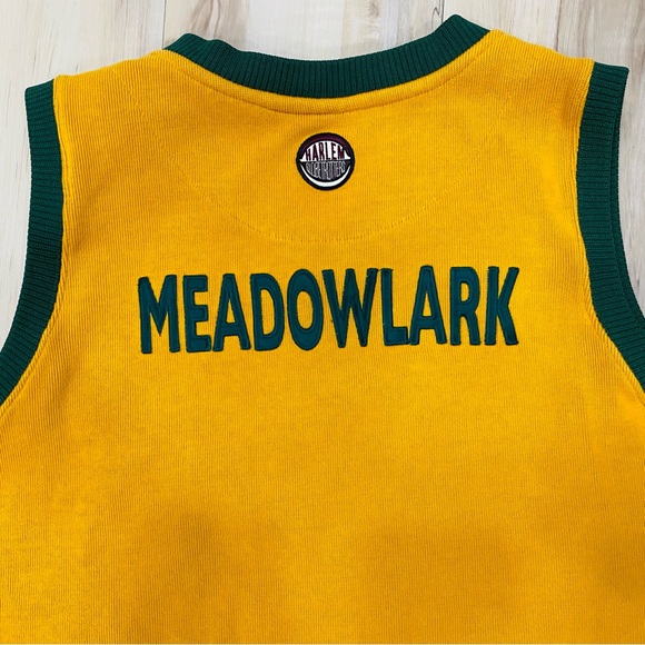 Harlem Globetrotters Meadowlark Lemon Jersey Vest Sweater Platinum Fubu size XXL - Picture 5 of 6